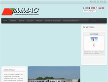 Tablet Screenshot of immacsrl.com